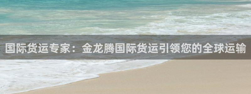 尊龙官网下载：国际货运专家：金龙腾国际货运引领您的全球运
