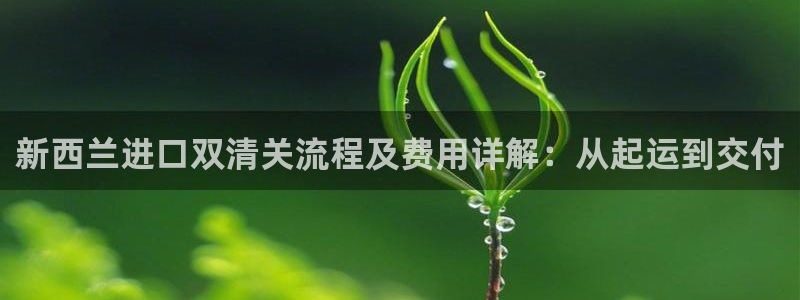 尊龙d88手机app免费下载：新西兰进口双清关流程及费用