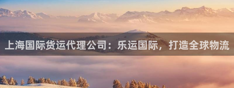 尊龙凯时官网正规吗：上海国际货运代理公司：乐运国际，打造