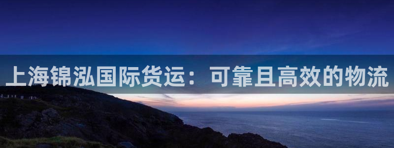 Z6尊龙凯时登录：上海锦泓国际货运：可靠且高效的物流