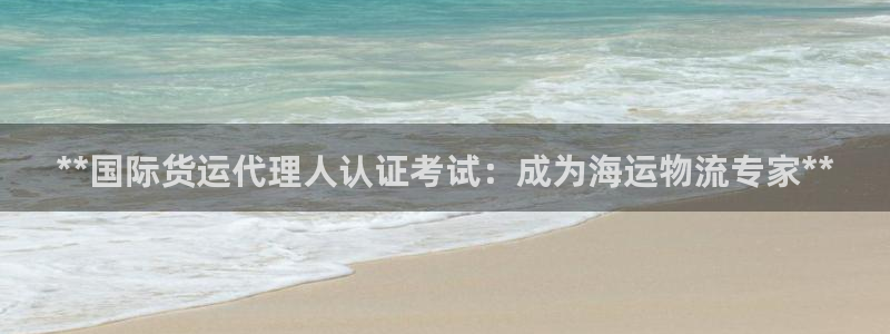 尊龙AG发财网：**国际货运代理人认证考试：成为海运物流