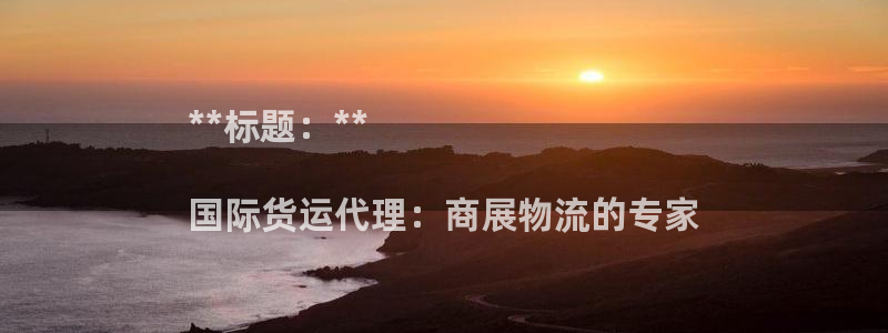 尊龙人生就是博现金：**标题：**

国际货运代理：商展