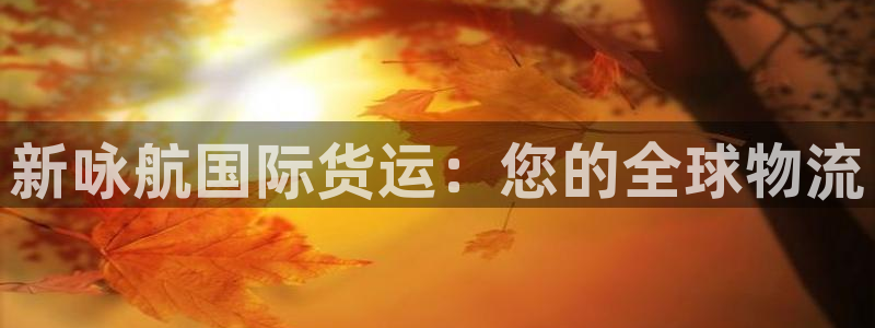 尊龙集团有限公司官网：新咏航国际货运：您的全球物流