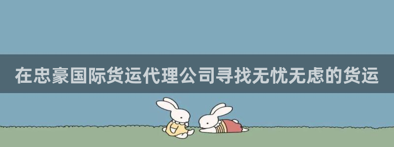尊龙官网/首选kpm：在忠豪国际货运代理公司寻找无忧无虑